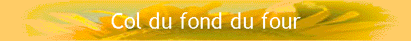 Col du fond du four